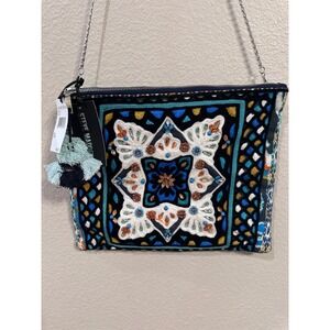 Steve Madden Crossbody Clutch Beaded Embellished Chain Strap Boho‎ Bag